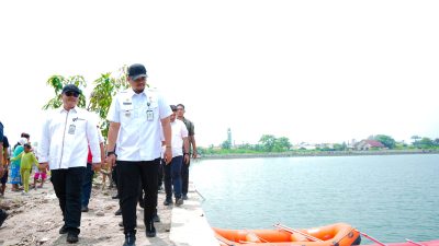 Bobby Nasution Tinjau Kolam Retensi Danau Laguna