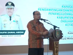 Sekda Kabupaten Asahan Buka Rakornis Pendampingan dan Pembinaan TRC Penanggulangan Bencana Multi Sektor