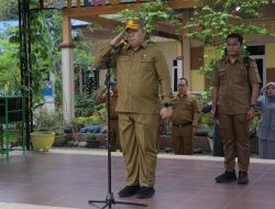 Pelaksana Harian Sekretaris Daerah Kabupaten Asahan Jadi Pembina Apel Di UPTD SMP Negeri I Kisaran