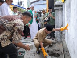 Bupati Asahan Letak Batu Pertama Pembangunan Pintu Gerbang, Kantor dan Aula SD Al-Washliyah 80 Kisaran