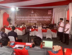 Hari Ke-3 Pendaftaran, Paslon Rico-Zaki Daftar ke KPU Medan