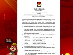 Ini Syarat Pendaftaran Pasangan Calon Gubernur dan Wakil Gubernur Sumatera Utara Tahun 2024