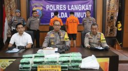 Kapolres Langkat Ungkap Tindak Pidana Narkotika 20 Kg Sabu