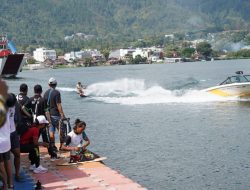 Cuaca Langit Danau Toba Mendukung, Atlet Cabor Ski Air Sumringah