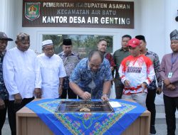 Wakil Bupati Asahan Resmikan Kantor Balai Desa Air Genting