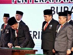 Sekretaris Daerah Kabupaten Asahan menghadiri Pengukuhan Pjs Bupati Asahan