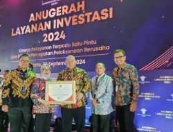 Pemkab Asahan Raih Penghargaan Nominasi Anugerah Layanan Investasi 2024