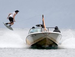 Kevin dari Sumut Melaju ke Final Wakeboard, Tantang Tiga Peski Air asal Riau