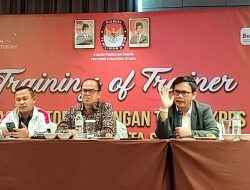 KPU Sumut Gelar Training of Trainer kepada KPU Kabupaten dan Kota