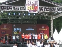 KPU Sumut Gelar Fun Run untuk Sosialisasi Pilkada Serentak 2024