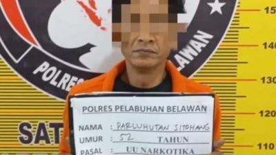 Polres Pelabuhan Belawan Gempur Sarang Narkoba di Kelurahan Mabar