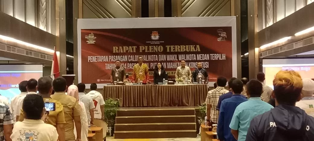 KPU Medan Resmi Tetapkan Rico-Zaki sebagai Wali Kota dan Wakil Wali Kota Medan 2025-2030