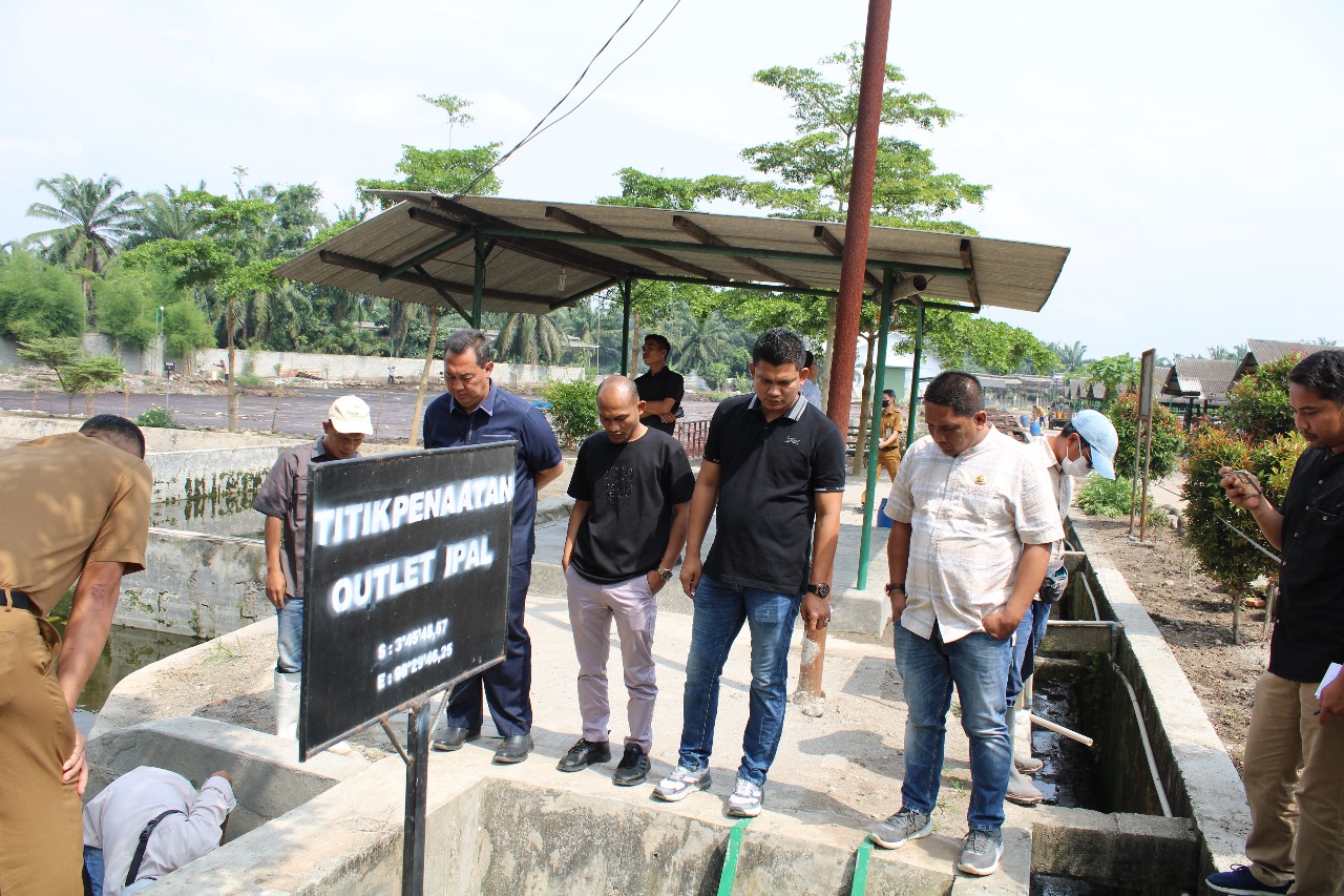 Komisi D DPRD Langkat Tinjau Dugaan Pencemaran Limbah PT. Lembu Andalas Langkat