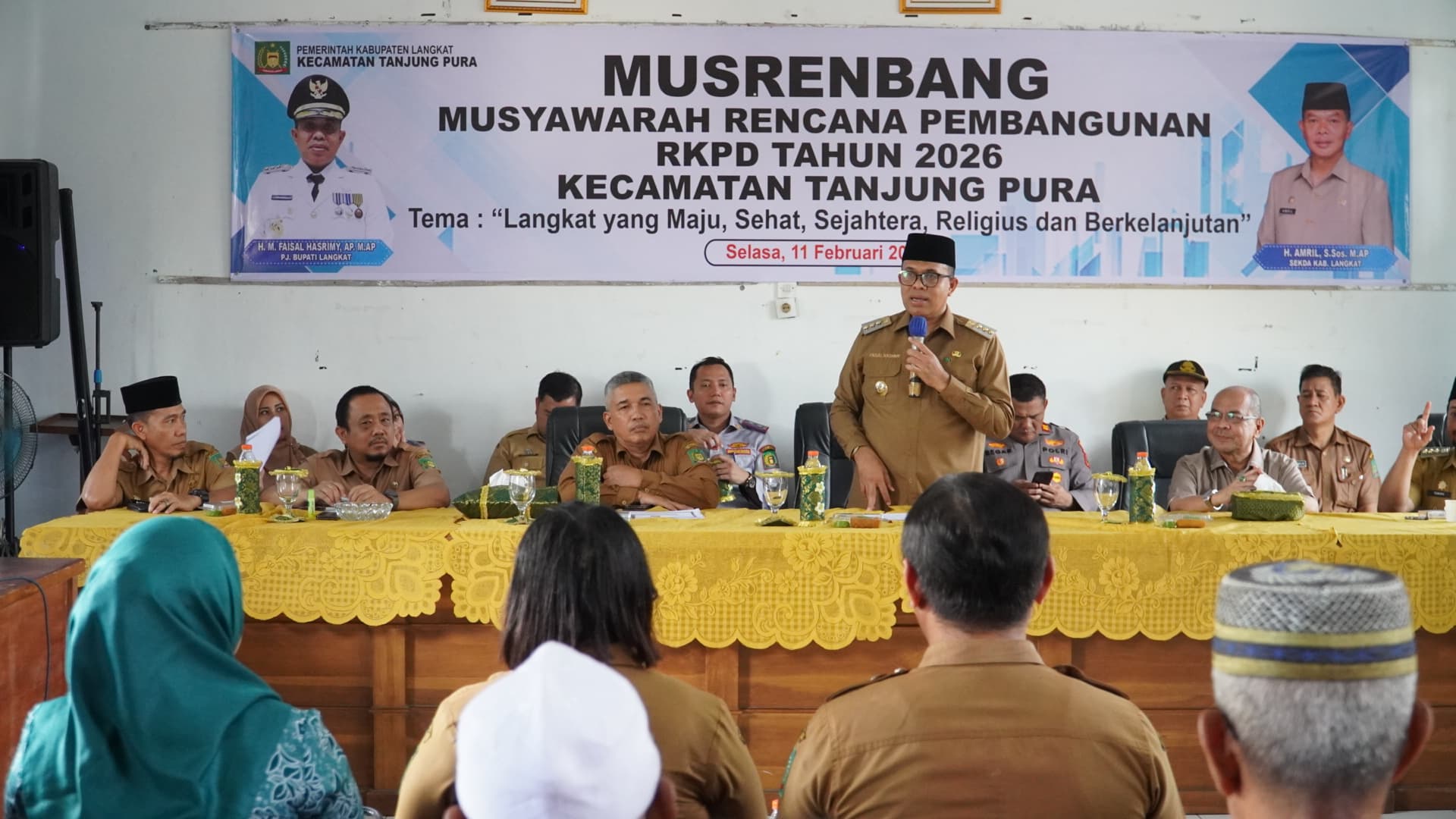 Pj. Bupati Langkat Tegaskan Solusi Nyata untuk Penanganan Banjir dalam Musrenbang Kecamatan Tanjung Pura