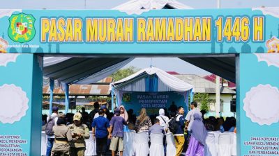 Pemko Medan Gelar Pasar Murah Ramadhan, Ringankan Beban Masyarakat