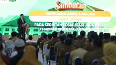 Bupati Asahan Hadiri Sosialisasi Program Jaga Desa untuk Pencegahan Korupsi dan Narkoba