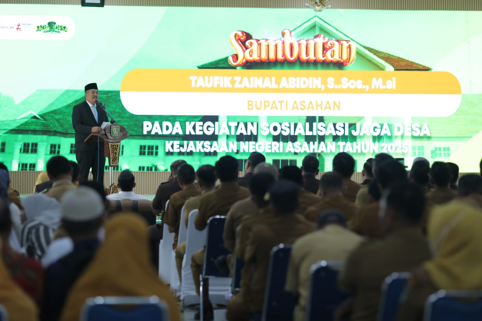 Bupati Asahan Hadiri Sosialisasi Program Jaga Desa untuk Pencegahan Korupsi dan Narkoba