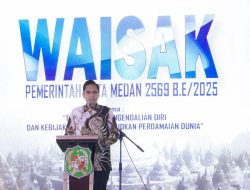 Wali Kota Medan Hadiri Perayaan Waisak 2025, Ajak Umat Buddha Perkuat Harmoni Sosial