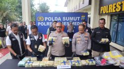 Polrestabes Medan Gagalkan Peredaran 22 Kg Sabu, Satu Tersangka Residivis Ditangkap