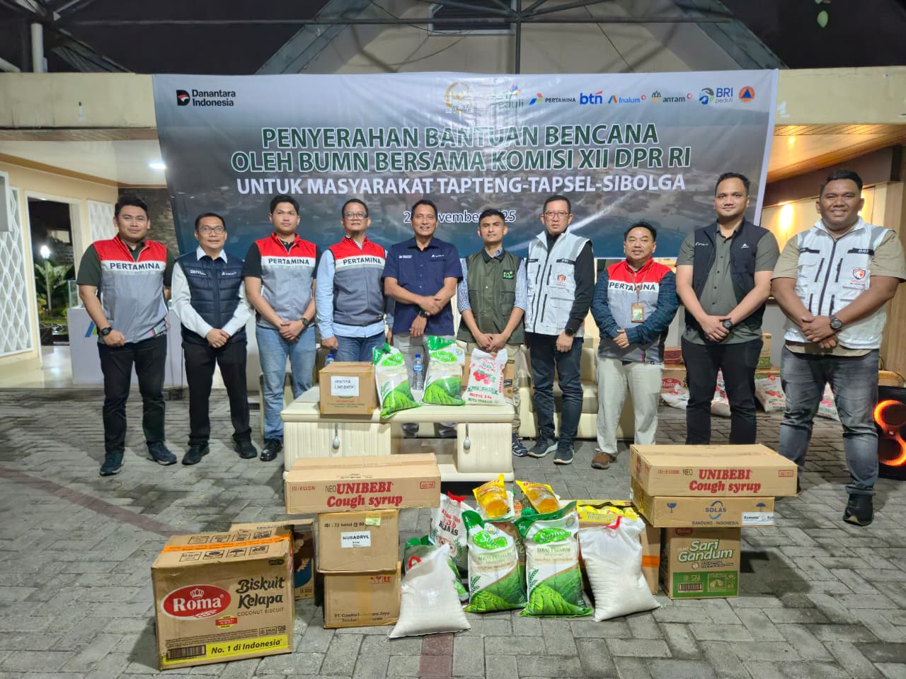 Inalum dan Komisi XII DPR RI Salurkan Bantuan untuk Korban Banjir Bandang di Sumatera Utara