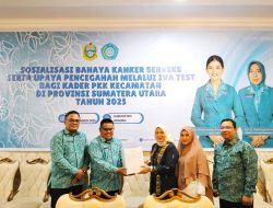 TP PKK Sumut Gelar Sosialisasi Bahaya Kanker Serviks dan IVA Test di Asahan