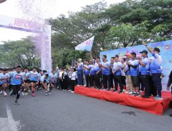 Fun Run HUT Armada RI di Kisaran Semarak, Forkopimda Ikut Jalan Santai & Galang Dana Bencana