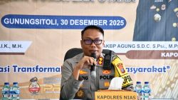 Kejahatan Transnasional di Nias Melejit 87%, Kapolres Rilis Kinerja 2025 dan Catat 72,4% Kasus Tuntas