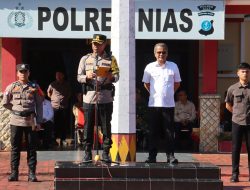 Polres Nias Gelar Apel Operasi Lilin Toba 2025, Kapolres: Siaga 14 Hari Amankan Nataru