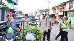 Kapolres Nias Cek Pergelaran Personel di Titik Strategis Kota Gunungsitoli