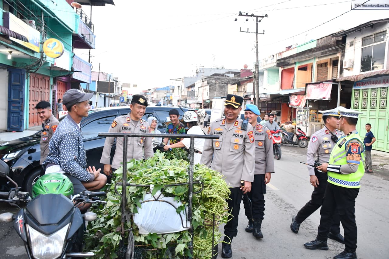 Kapolres Nias Cek Pergelaran Personel di Titik Strategis Kota Gunungsitoli
