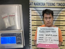 Sat Resnarkoba Polres Tebing Tinggi Tangkap Pria Usai Transaksi Sabu di Pinggir Jalan