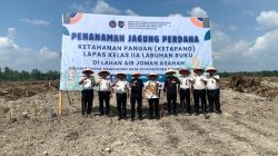 Wabup Asahan Hadiri Penanaman Jagung Perdana Program Ketahanan Pangan di Lapas Labuhan Ruku