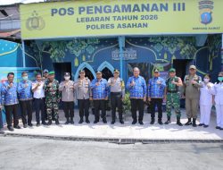 Bupati Asahan Tinjau Pos Pam Lebaran dan Sidak Gudang Bulog, Pastikan Arus Mudik Aman dan Stok Beras Cukup