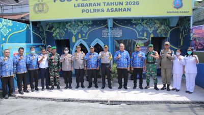 Bupati Asahan Tinjau Pos Pam Lebaran dan Sidak Gudang Bulog, Pastikan Arus Mudik Aman dan Stok Beras Cukup