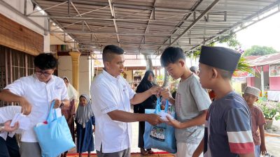 HUT ke-9 SMSI, SMSI Batubara Santuni Puluhan Anak Yatim di Bulan Ramadan