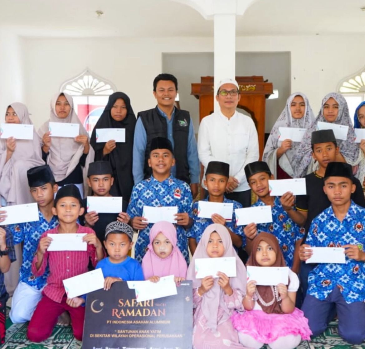 Safari Ramadan Inalum Sambangi Desa Parhutaan Silau, Salurkan Bantuan Masjid dan Santunan Anak Yatim