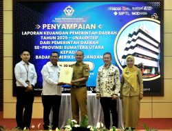 Wali Kota Tanjungbalai Serahkan LKPD TA 2025 ke BPK RI