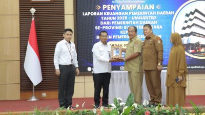 Bupati Asahan Serahkan LKPD 2025 ke BPK Sumut, Tegaskan Komitmen Tata Kelola Keuangan Transparan