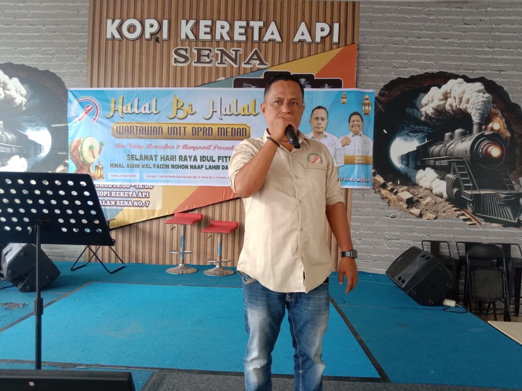 Hangat dan Penuh Kekeluargaan! Wartawan DPRD Medan Gelar Halal Bihalal