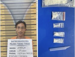 Sat Resnarkoba Polres Tebing Tinggi Ringkus Diduga Pengedar Sabu di Kebun Sawit