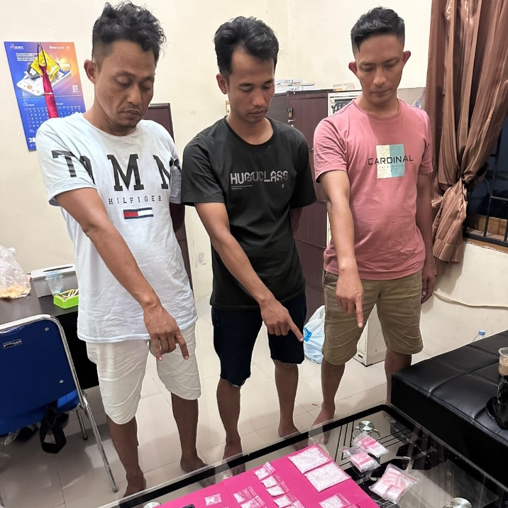 Satres Narkoba Polres Batubara Amankan 4 Tersangka, Sita Sabu Hampir 200 Gram