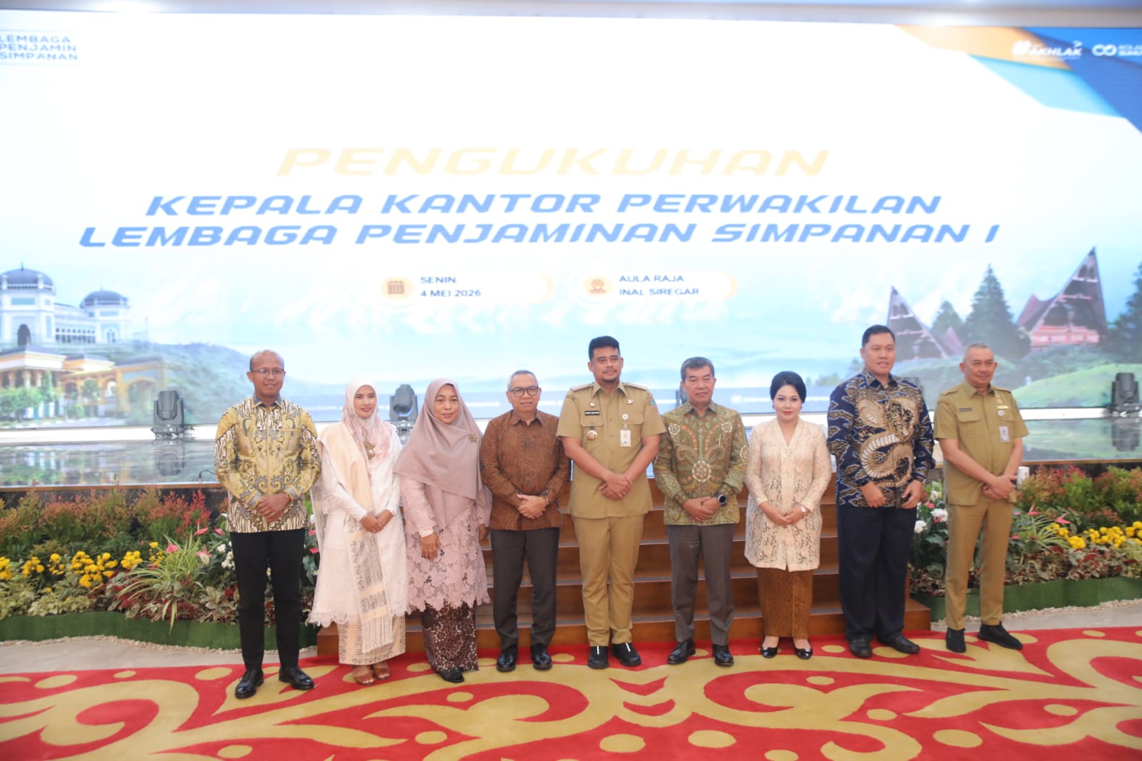 Gubernur Sumut Kukuhkan Kepala Kantor Perwakilan LPS I, Tekankan Stabilitas Ekonomi Daerah