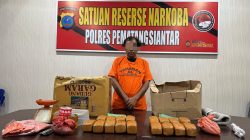 Polisi Ringkus Pemilik 7,27 Kg Ganja di Pematangsiantar, Barang Bukti Disimpan di Rumah Kontrakan