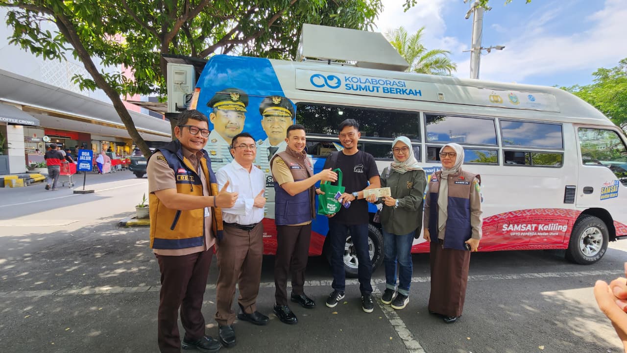 Gebyar Patuh Pajak Digelar di Centre Point Mall Medan, Bayar Pajak Kendaraan Lewat QRIS Dapat Hadiah Minyak Goreng
