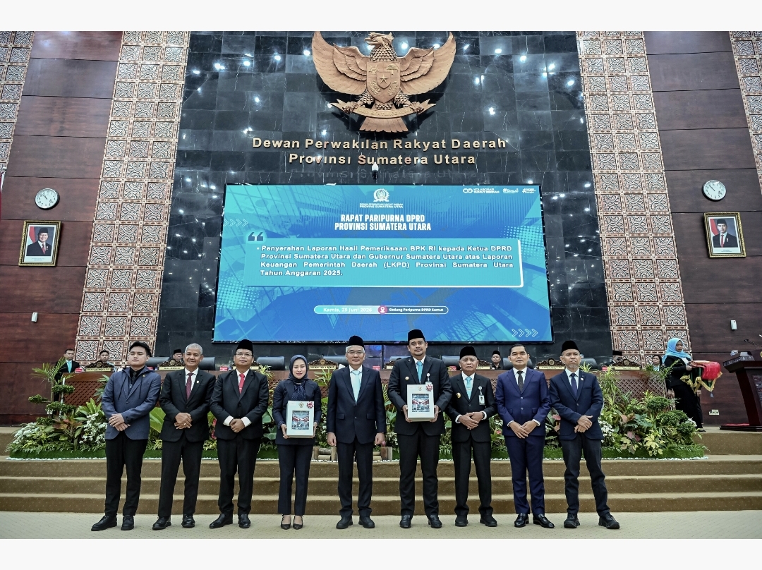 Pemprov Sumut Raih Opini WTP ke-12 Berturut-turut, Bobby Nasution Tekankan Integritas Pengelolaan Keuangan