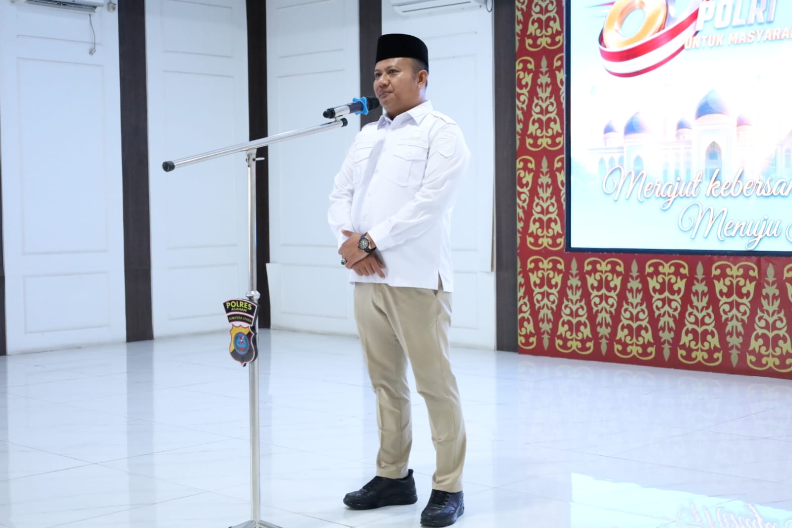 Wakil Bupati Asahan Ikuti Doa Bersama Lintas Agama HUT Bhayangkara ke-80 Polres Asahan