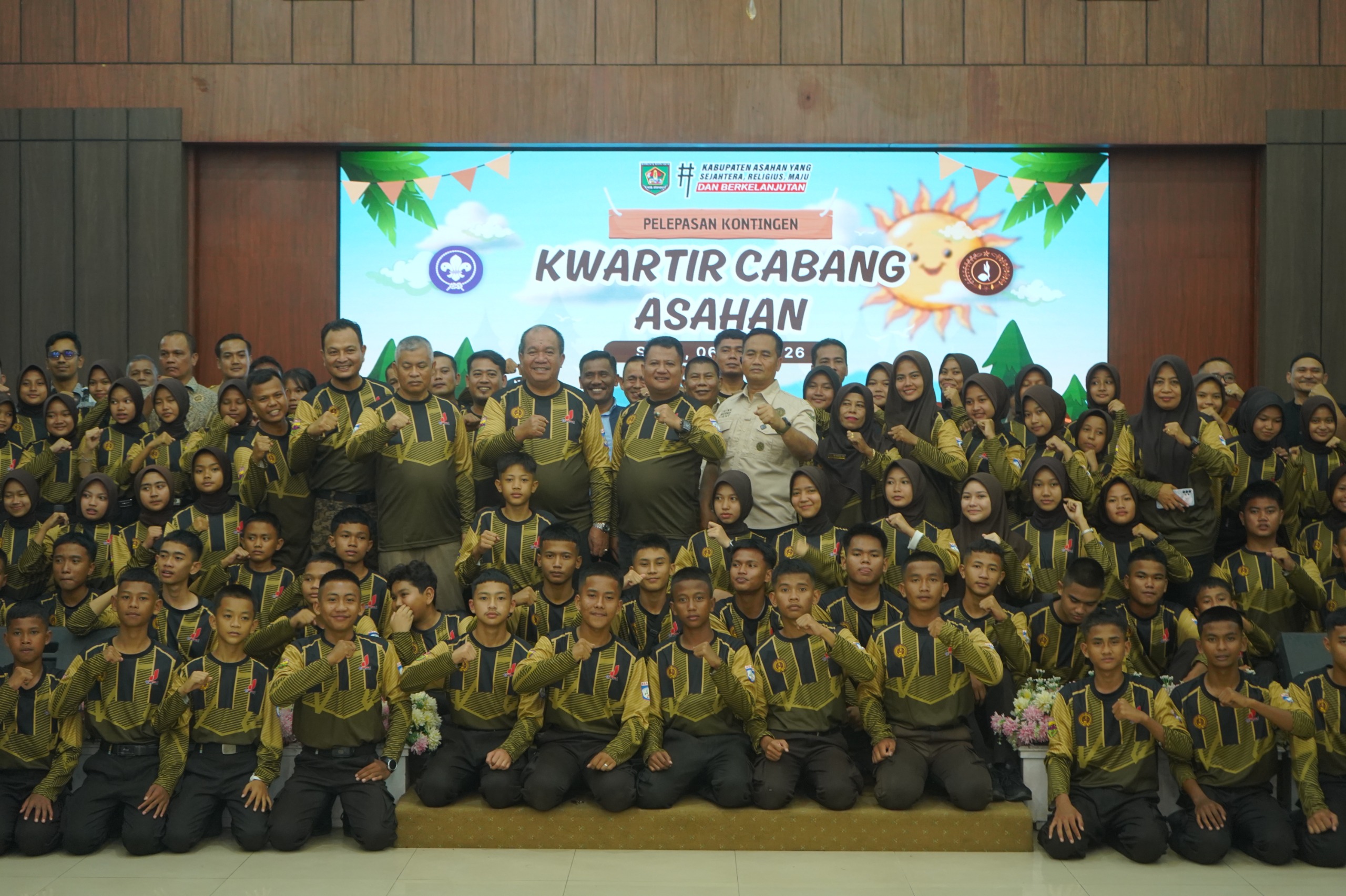 Bupati Asahan Lepas 115 Kontingen Pramuka Menuju Jambore Daerah XI Sumatera Utara