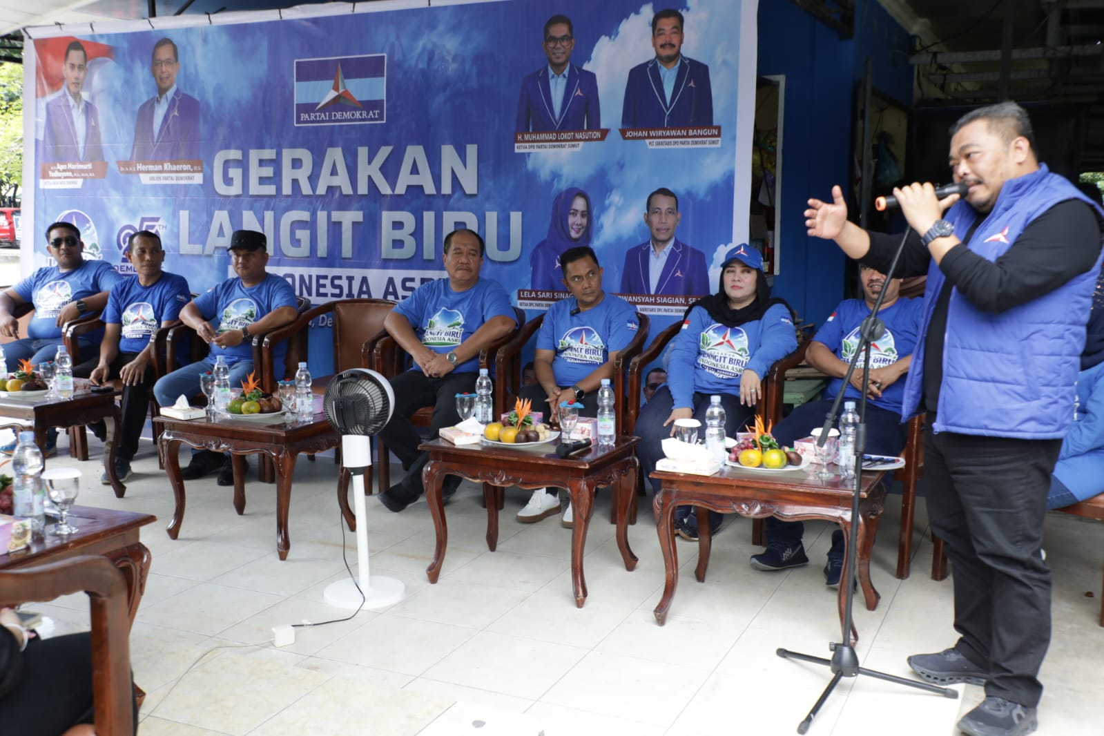 Bupati dan Wakil Bupati Asahan Hadiri Gerakan Indonesia ASRI Demokrat di Hutan Kota Kisaran