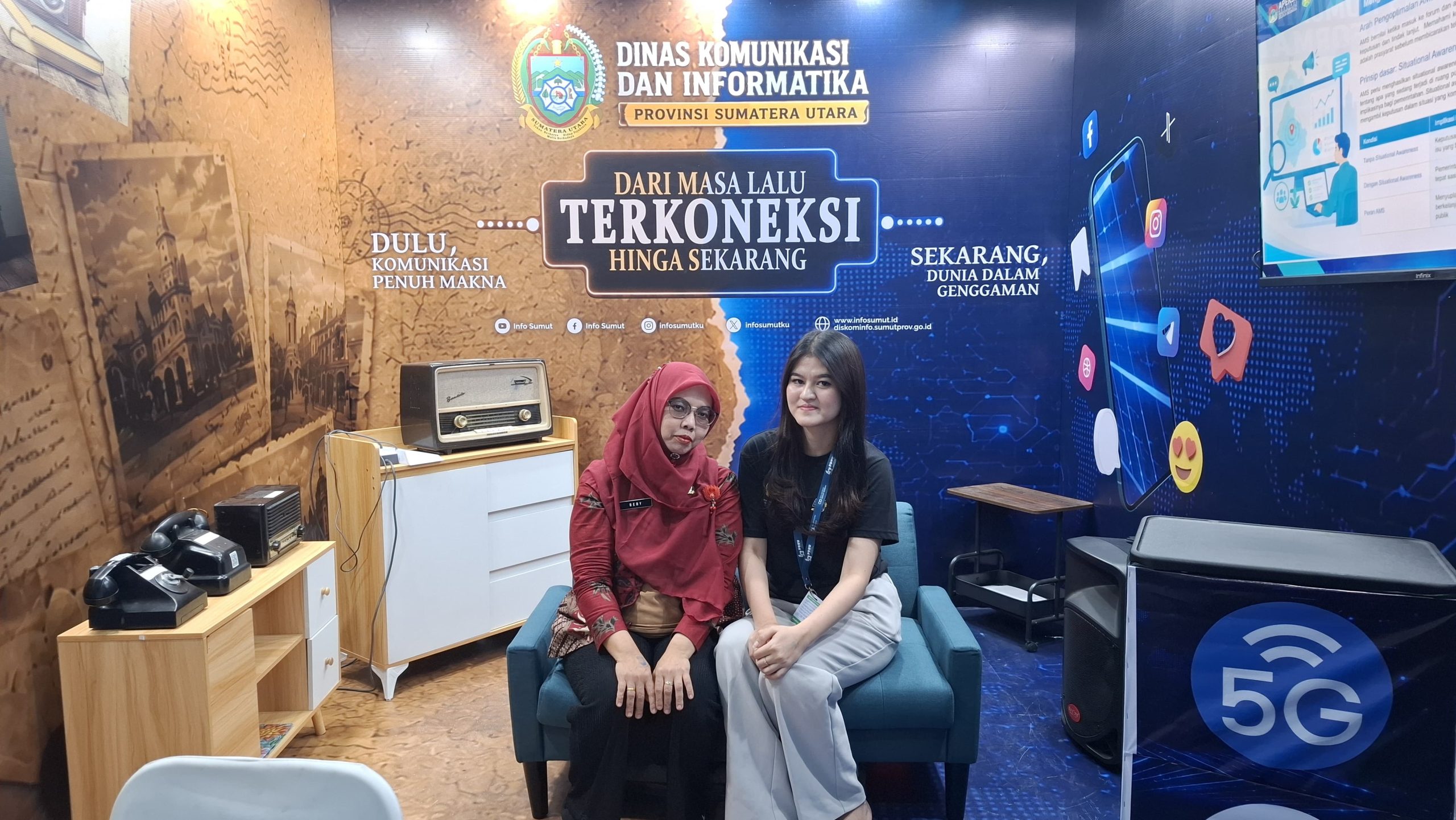 Kominfo Sumut Hadirkan Museum Mini Telekomunikasi di PRSU, Pengunjung Diajak Bernostalgia dengan Perangkat Komunikasi Lawas