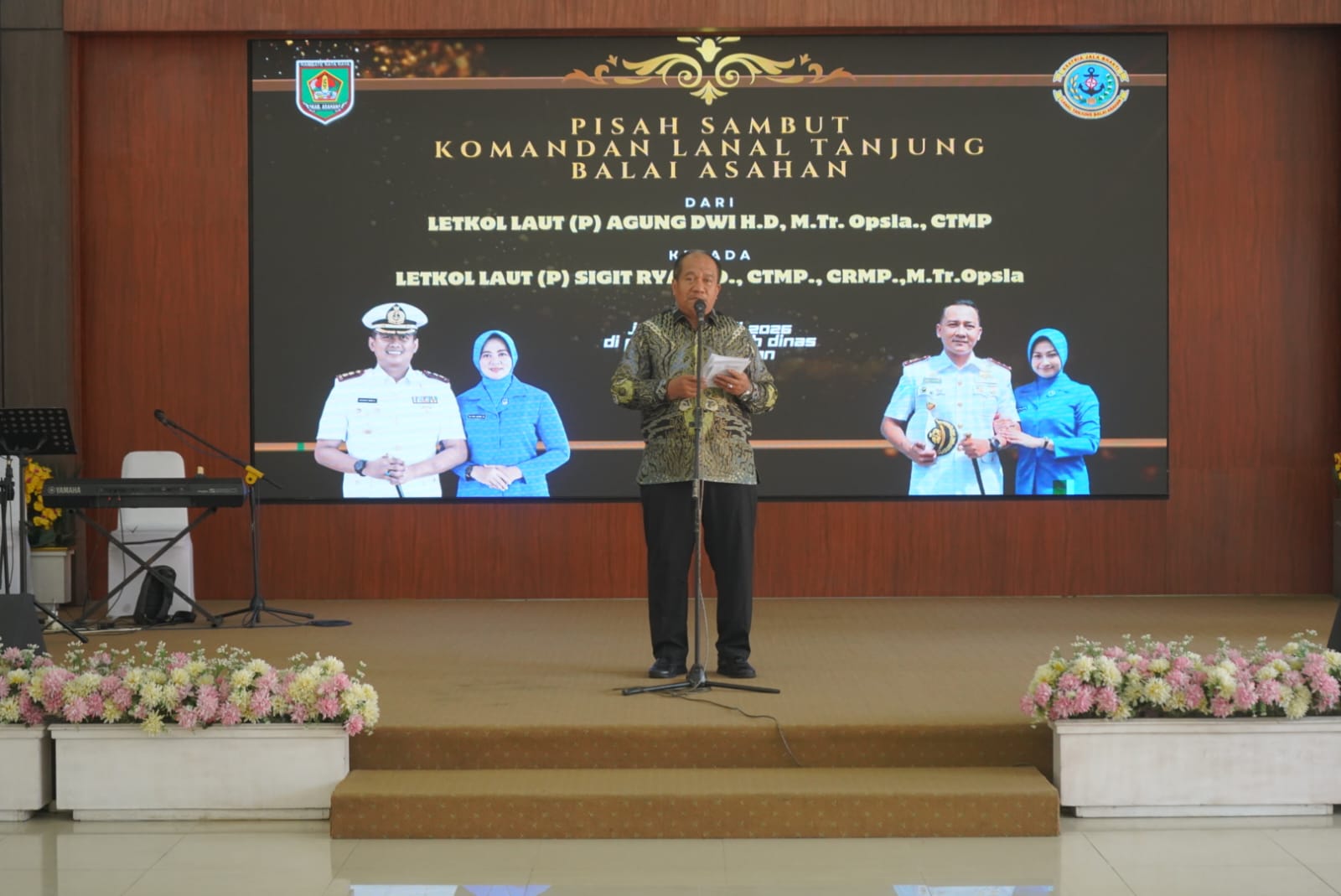 Bupati Asahan Hadiri Pisah Sambut Danlanal Tanjung Balai Asahan, Perkuat Sinergi Forkopimda